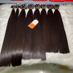 Extensiones de Cabello Remy Vietnamita Crudo al Por Mayor, Súper Doble Trama, Cutícula Alineada, Color 1B Negro Natural para Pelucas - Product Image 2