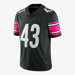 Nouveauté, maillots de football américains légers, 100% polyester, antibactériens, personnalisables, grandes tailles, t-shirts d'été à séchage rapide - Product Image 1
