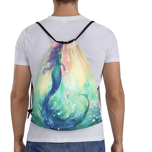 Sac à dos à cordon personnalisé avec logo, imperméable, sac de sport, grande capacité, sac à dos à cordon de sport en polyester de qualité supérieure - Product Image 4