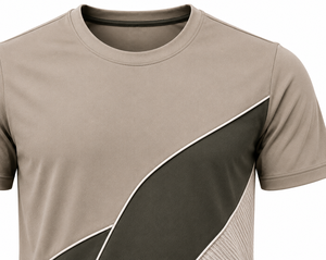 Men's Sporty Streetwear T-<b>Shirt</b> Short Sleeve O-Neck Quick Dry Eco-Friendly Regular Fit Knitted Polyester <b>Patchwork</b> Design - Product Image 2