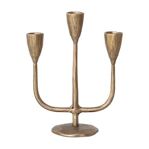 Candélabre en laiton fait main de qualité supérieure à trois bras, support décoratif en métal pour la décoration de la maison à prix abordables - Product Image 1