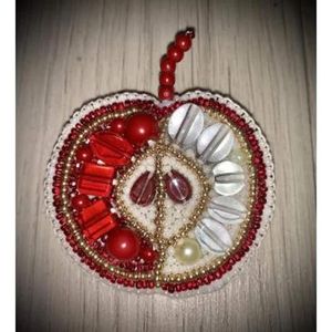 Broche Decorativo de Animales Adorables con Cuentas de Semillas y Perlas Bordadas, Elegante Hecho a Mano, Accesorio - Product Image 3