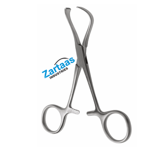 Pinzas para toallas LORNA de acero inoxidable de alta calidad, 13 cm. Fabricante y exportador de instrumentos quirúrgicos. - Product Image 1