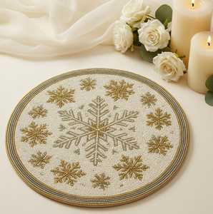 Handmade <b>Beaded</b> Embroidery <b>Coasters</b> for Cups, Mugs and Glasses, Affordable Table Decor - Product Image 4