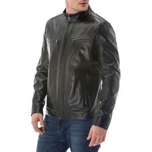 Men's Premium Quality <b>Leather</b> <b>winter</b> <b>Jacket</b> Different Color Available Custom Sizes Best Sale | Men <b>winter</b> <b>Leather</b> <b>Jackets</b> - Product Image 4