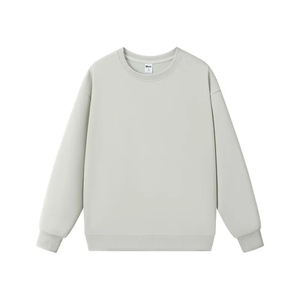 Sudadera Oversize Verde Oscuro Liso con Cuello Redondo para Mujer, Manga Larga, Estilo Casual Urbano y Deportivo, Ropa al por Mayor OEM ODM - Product Image 6