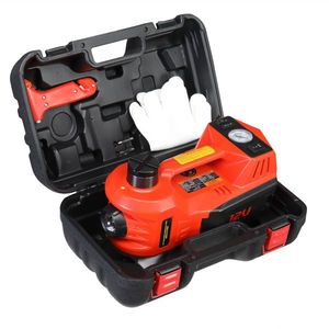 Martinetto Idraulico Elettrico Arancione 12V 5t 15.5 45cm con Chiave a Impulsi Senza Impatto per Auto - Product Image 4