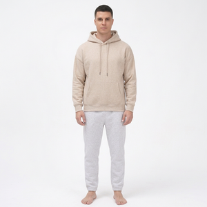 Mens Hooded Sweatshirt Manufacturer Cotton Fleece Private Label Custom Casual Streetwear OEM Apparel Supplier - Product Image 1