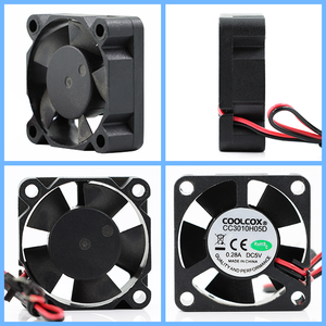 Coolcox 30x30x10mm mini dòng chảy hướng trục không chổi than <span class=keywords><strong>Fan</strong></span> 5V/12V/24V DC cho máy lọc không khí 3D máy in máy quét sức khỏe-cho trang trại ngành công nghiệp - Product Image 2