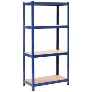 Set di 2 pezzi di scaffali per Garage in acciaio blu e MDF 31.5 dimensioni "x 15.7" x 63" - Product Image 2