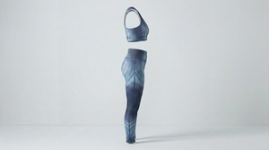 Meilleur design, impression personnalisée professionnelle, ensembles de yoga pour femmes, marque privée, à carreaux, 2 pièces, 100% polyester, léger, respirant - Product Image 3