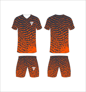 Custom Sublimated Yellow Black Geometric <b>Soccer</b> Jersey Set Men V-Neck Short Sleeve Moisture Wicking Athletic Fit All Seasons - Product Image 6