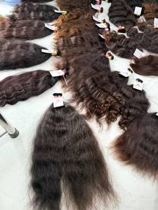 Extensiones de Cabello Humano Natural Remy Virgen Indio, Largas, Negras, de Una Sola Tira, Lisas, Transparentes, Empaque a Granel Francés, Bengala Occidental - Product Image 5