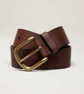 BS INTERNATIONAL Handmade Fashionable Genuine Cow Hide <b>Belts</b> Brown Color Eco-Friendly Sustainable Men's <b>Vintage</b> Rectangular - Product Image 3