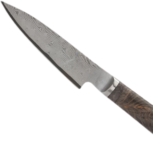 Couteaux de chef en acier inoxydable à lame damassée avec manche brun foncé, couteaux de cuisine professionnels pour couper la viande - Product Image 5