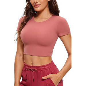 Women's Outdoor Sports <b>Crop</b> <b>Top</b> for <b>Dance</b> Running Yoga Breathable and Quick Dry Fitness <b>Top</b> - Product Image 5