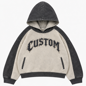 Sudadera con capucha para hombre, sudadera con capucha lavada, sudadera con capucha de forro polar, sudadera con capucha personalizada al por mayor para marcas de ropa urbana estadounidenses con etiqueta privada - Product Image 2