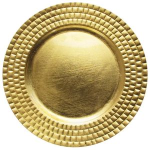 Plato de Presentación Dorado con Diseño Floral para Decoración de Mesa de Boda, Plato de Servicio de Lujo, Apto para Alimentos, en Stock, MOQ Bajo - Product Image 4