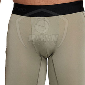 Pantalons de compression haute performance pour hommes, respirants, séchage rapide, en Spandex/Polyester, vêtements de sport, style long, logo personnalisé - Product Image 6