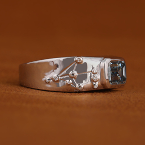 Anillos de Compromiso de Oro Real de 14K en Oferta, Corte Esmeralda, Diamante Cultivado en Laboratorio VVS CVD para Hombre, Certificado IGI, Anillo de 2 Quilates - Product Image 6