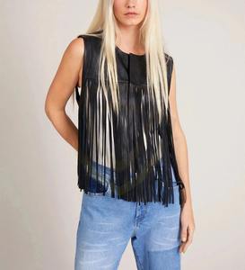 Gilet de motard en cuir véritable, col en V, fermeture éclair, écologique, respirant, sans manches - Product Image 6