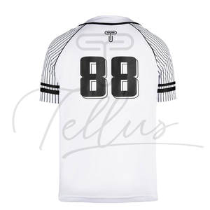 Maillot de baseball respirant à manches courtes avec broderie personnalisée, 100 % polyester, couleurs personnalisées, vente en gros, vêtements de sport imprimés - Product Image 2
