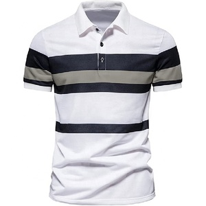 Camisas Polo Deportivas de Moda para Hombre, Cuello Camisero, Polos Lisos Casuales de Manga Corta con Botones, Camisa Polo de Golf para Hombre - Product Image 1