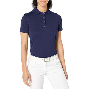 Chemises pour femmes, broderie personnalisée du logo, manches courtes, coton respirant, uniforme d'équipe de golf, vêtements de travail, vente en gros - Product Image 5