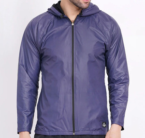 OEM Custom <b>Men</b>’s <b>Lightweight</b> High Quality Hooded Windbreaker <b>Jacket</b> – Waterproof, Breathable, Zip-Up Casual & Sports Outerwear - Product Image 1