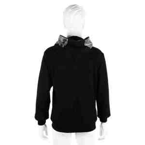 Sudadera con capucha y cremallera para hombre, estampado de esqueleto con purpurina, estilo gótico, corte regular, ropa de otoño - Product Image 2