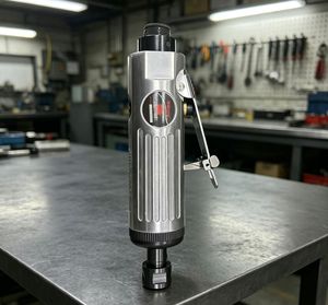 Amoladora Neumática SS SAMSON con Disco de 125mm, Escape Trasero, Interruptor de Gatillo, Herramienta para Desbarbar Metal, Modelo SS-131, 22000 RPM, 7 CFM, Aire - Product Image 1