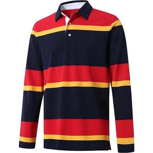 Camiseta de Rugby Personalizada de Algodón Estampado Sólido con Logotipo Frontal, Ecológica y de Manga Larga - Product Image 1