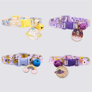Collier réglable avec clochette pour chat, collier de sécurité détachable pour petits chiens, laisse de cou pour chiots et chatons - Product Image 4