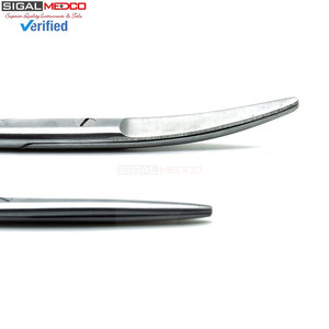 กรรไกรเมทเซนบาุม 6 นิ้ว แบบตรง/โค้ง ปลายทู่ ผลิตจากสแตนเลสเกรดพรีเมียม ใช้งานด้วยมือ ได้รับการรับรองมาตรฐาน CE สำหรับการผ่าตัดและการชำแหละทางการแพทย์ - Product Image 3