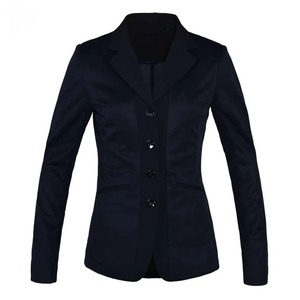 Chaqueta de Equitación Gris Personalizada para Mujer, con 4 Botones y Bolsillos con Ribete, para Competencia, OEM - Product Image 3