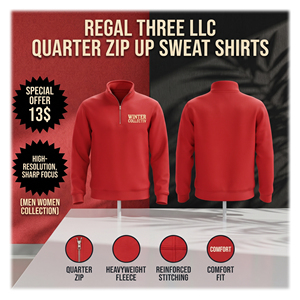 <b>Quarter</b> <b>Zip</b> Up <b>Sweatshirts</b> Men <b>Women</b> 100% Cotton Embroidery Stand Collar Winter Sweater 450gsm Fleece <b>Quarter</b> <b>Zip</b> Up Sweat Shirt - Product Image 6