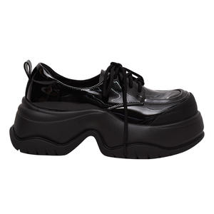 Zapatos Casuales de Moda para Mujer Ann'S, Mocasines de Plataforma con Cordones de PU, Suela Gruesa, Tacón de 6.5 cm, Forro Acolchado en el Talón, Amortiguación Antifricción - Product Image 2