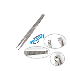 Pinzas para Tejidos DeBonney de Acero Inoxidable de Alta Calidad, 1x2 Dientes, 18cm, Fabricante y Exportador de Instrumentos Quirúrgicos - Product Image 3