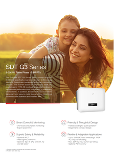 Convertisseur solaire <span class=keywords><strong>GoodWe</strong></span> SDT G3 Series 8-30kW triphasé, haute efficacité et sécurité fiable - Product Image 2