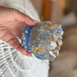 Pot décoratif de table en résine de haute qualité, nouveau, imitation nacre, pour le Ramadan, avec plateau, pour le rangement décoratif de table - Product Image 2