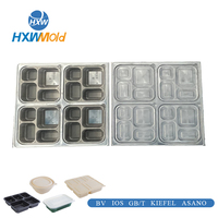 4-Fach Unterteilte Plastik-Lunchbox Vakuum-Thermoform-Gießform |   Chinesische Fabrik Maßgefertigte Werkzeuge