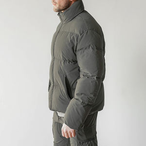 Chaqueta Acolchada de Alta Calidad con Relleno Grueso, Estilo Urbano, Forma Cuadrada, Personalizada OEM para Hombre - Product Image 5