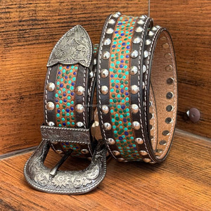 Cinturón de lujo con tachuelas de cuero de vaca genuino antiguo para hombres y mujeres, cinturones de cuero de grano completo para fiesta informal Vintage personalizados - Product Image 5