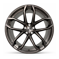 Jantes forgées brossées à cinq branches, 18-22 pouces, bronze brossé, 5x112 5x114.3 VIW-214 pour BMW Audi Mercedes-Benz