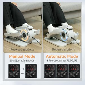 Cyclette Ellittica da Scrivania per Anziani con Monitor LCD, Telecomando, 10 Velocità e Funzionalità per il Body Building - Product Image 4