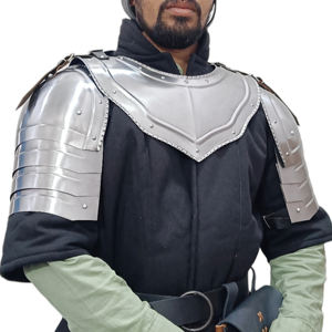 Gorget de fer médiéval Spauldrons Arm Shoulder Set Viking Crusader Metal Pauldrons Armor - Product Image 1
