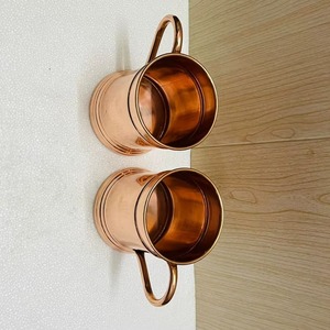 Mug en cuivre artisanal moderne, écologique, taille personnalisée, cadeau d'affaires, pour la vodka et la bière russes, usage domestique - Product Image 6
