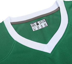 <b>V</b>-<b>Neck</b> Short Sleeve Sport Jersey With <b>White</b> Stripes Quick Dry Polyester Casual <b>Shirt</b> Summer Wear - Product Image 3
