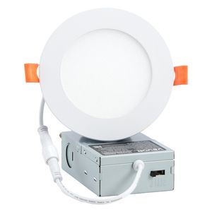 12 Pack 4 pollici LED da incasso luce da soffitto 5CCT Ultra-sottile Wafer Canless faretto 800 LM alta luminosità 9W 120V illuminazione domestica - Product Image 1