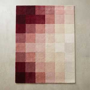 Modern Striped Rectangle Area Rug Tufted Medium Pile Non-Slip Living Room <b>Carpet</b> Wool Acrylic Material - Product Image 5
